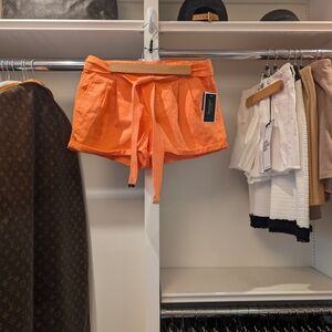 Juicy Couture NWT Orange Tie Waist Summer Shorts Size 6